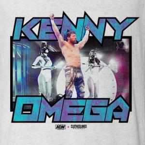 AEW x Clotheslined Apparel “Legacy” Tシャツシリーズ「ケニー・オメガ KENNY OMEGA Tシャツ」トライブレンド（三者混）ビンテージ調 ソフトTシャツ｜freebirds