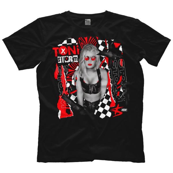 AEW Tシャツ「AEW トニー・ストーム TONI STORM Experience Tシャツ（ブ...