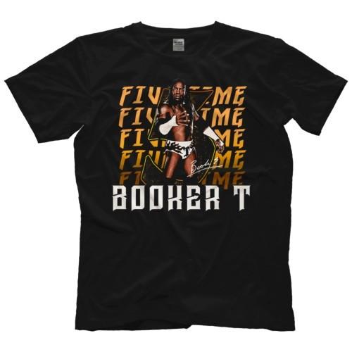 “ファイブ・タイム・チャンピオン” ブッカーT Tシャツ「BOOKER T Booker T Ret...