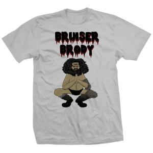 “超獣” ブルーザー・ブロディ Tシャツ「BRUISER BRODY Brody Comic Tシャツ（アイスグレー）」 アメリカ直輸入プロレスTシャツ｜freebirds