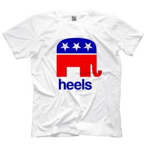 「Democrat Heels デモクラット・ヒール 米民主党 象 Tシャツ」 米直輸入プロレスパロディTシャツ《日本未発売品》｜freebirds