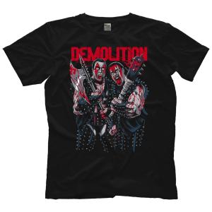 “破壊戦士” デモリッション（アックス＆スマッシュ）Tシャツ「DEMOLITION Wrecking Crew by Electric Zombie Tシャツ」アメリカ直輸入プロレスTシャツ｜freebirds