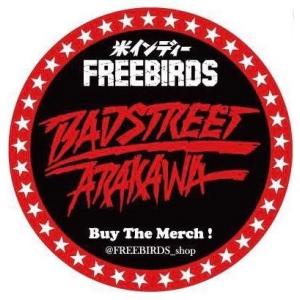 ステッカー「フリーバーズ BADSTREET ARAKAWA」 （大きさ：9cm）