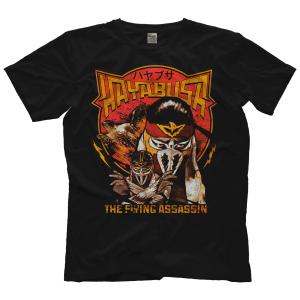 “不死鳥” ハヤブサ Tシャツ（海外生産品）「HAYABUSA The Flying Assassin Tシャツ」（ボディ色：ブラック）アメリカ直輸入Tシャツ（並行輸入品）｜freebirds