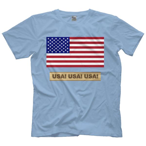 ハクソー・ジム・ドゥガン Tシャツ「&quot;Hacksaw&quot; JIM DUGGAN USA Flag アメ...