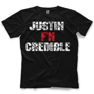 ジャスティン・クレディブル Tシャツ「Justin Credible Justin F’N Credible Tシャツ」 ECW WWE アメリカ直輸入プロレスTシャツ｜freebirds