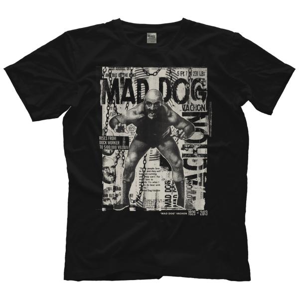 マッドドッグ・バション Tシャツ「MAD DOG VACHON Unleashed Tシャツ」NWA...