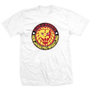 新日本プロレス ライオンマーク Tシャツ（海外生産品）「新日本プロレス King Of Sports ライオンマーク LION MARK ホワイト Tシャツ」《並行輸入品》｜freebirds