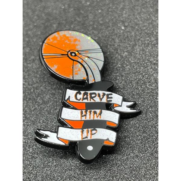 デスマッチ ピンバッジ「ピザカッター ラメ入り ピンブローチ」アメリカ直輸入デスマッチプロレスハンド...