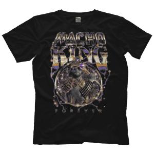マッチョマン・ランディ・サベージ Tシャツ「MACHO MAN RANDY SAVAGE Macho King Courted Tシャツ（ブラック）」 アメリカ直輸入プロレスTシャツ｜freebirds