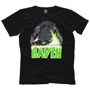 レイヴェン Tシャツ「RAVEN Raven-Godzilla Tシャツ」アメリカ直輸入プロレスTシャツ ECW WWE WCW アメプロ｜freebirds