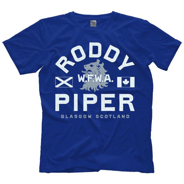 ロディ・パイパー Tシャツ「Rowdy RODDY PIPER Glasgow Scotland T...