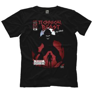 ROH Tシャツ「Ring Of Honor リング・オブ・オナー JOSH WOODS ジョシュ・ウッズ The Technical Beast Tシャツ」（ボディ色：ブラック）アメリカ直輸入Tシャツ｜freebirds