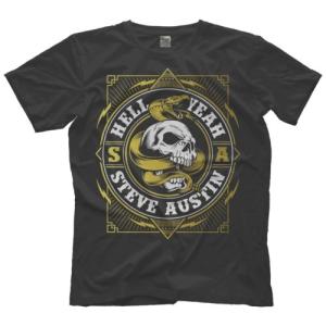 ストーンコールド・スティーブ・オースチン Tシャツ「STEVE AUSTIN Hell Yeah Tシャツ」 米直輸入プロレスTシャツ｜freebirds