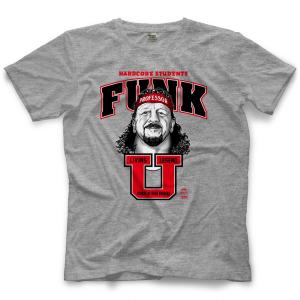 テリー・ファンク Tシャツ「Terry Funk Funk U（Grey）Tシャツ」アメリカ直輸入 プロレスTシャツ 大きいサイズ（XXL 3XL 4XL）もあり｜freebirds