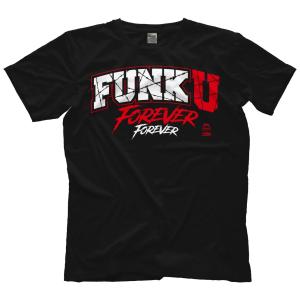 “テキサスの荒馬” テリー・ファンクTシャツ「TERRY FUNK Funk U Forever 半袖 クルーネック Tシャツ（色：ブラック）」プロレス輸入Tシャツ｜freebirds