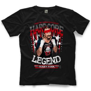 テリー・ファンク Tシャツ「Terry Funk Hardcore Legend Tシャツ」アメリカ直輸入 プロレスTシャツ 大きいサイズ（XXL 3XL 4XL）もあり｜freebirds