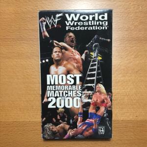 WWF（WWE）VHSビデオテープ「MOST MEMORABLE MATCHES OF 2000〈WWF2000年名勝負集〉」プロレスビデオテープ｜freebirds