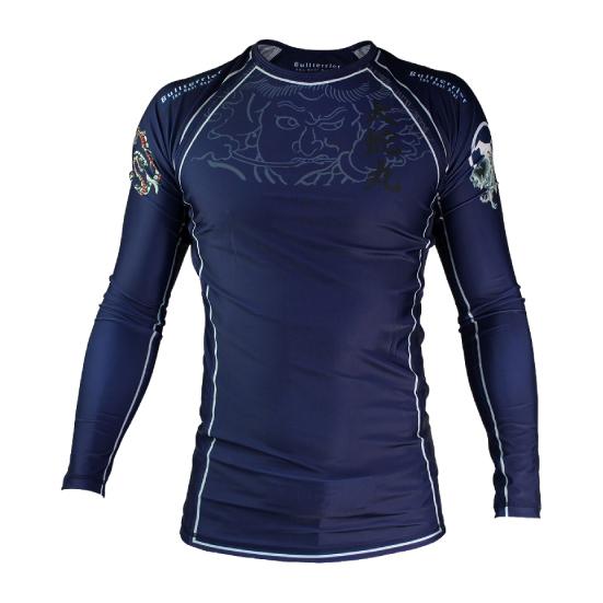 ブルテリア bj-050 BULL TERRIER ラッシュガード Orochimaru 長袖 紺 ...