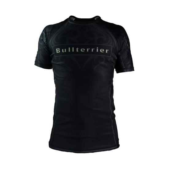 ブルテリア bj-145 BULL TERRIER ラッシュガード Tribal 半袖 黒 ブラジリ...