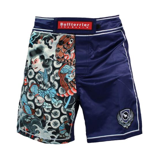 ブルテリア bj-291 BULL TERRIER ファイトショーツ Orochimaru 紺 ブラ...