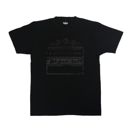 ブルテリア bj-521 BULL TERRIER Tシャツ Born to Fight 黒/黒 ブ...