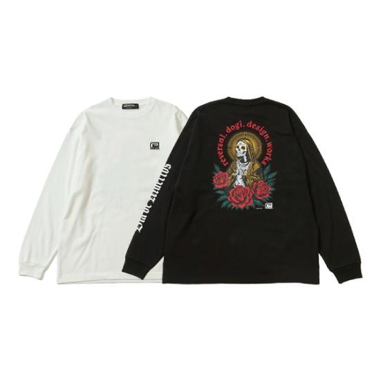 リバーサル Ｔシャツ コットン 長袖 ロングスリーブ reversal SANTA MUERTE O...