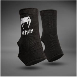 VENUM ヴェナム KONTACT アンクルサポートガード - ブラック/シルバー ベナム VENUM-0173-128 足首 サポーター 格闘技 キックボクシング 総合