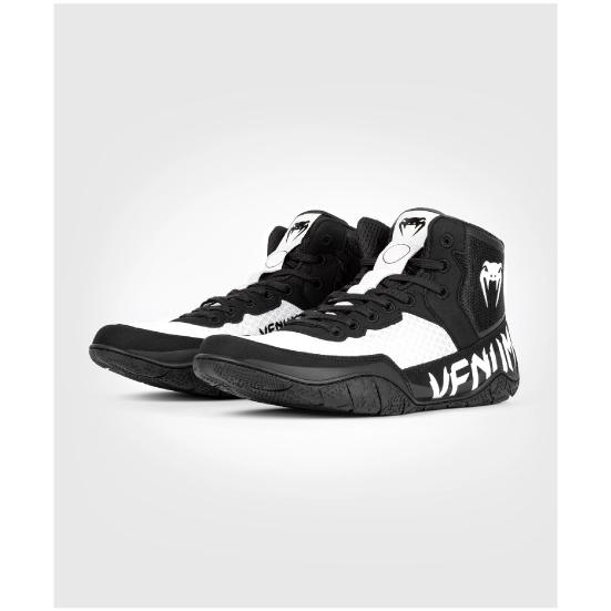 VENUM ヴェナム Elite レスリングシューズ - ブラック/ホワイト 靴 ベナム VENUM...