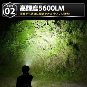 ヘッドライト 充電式 ledライト フラッシュ...の詳細画像4