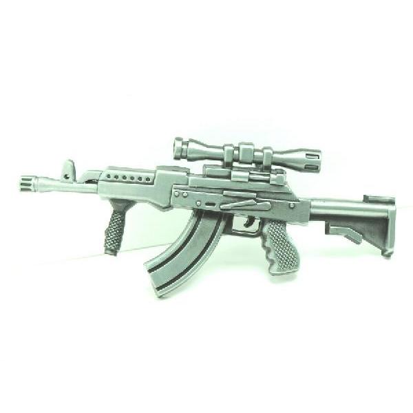 ベルト バックル ライフル スナイパー buc-00247 合金製 レザーベルト パーツ 簡単取り替...