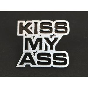 ベルト バックル KISS MY ASS buc-00250 合金製 レザーベルト パーツ 簡単取り替えバイカー メンズ アクセサリー┃｜freedom-web