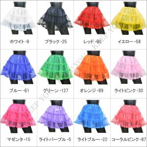 パニエ ボリューム 3段フリル 裏地付き 全2...の詳細画像1