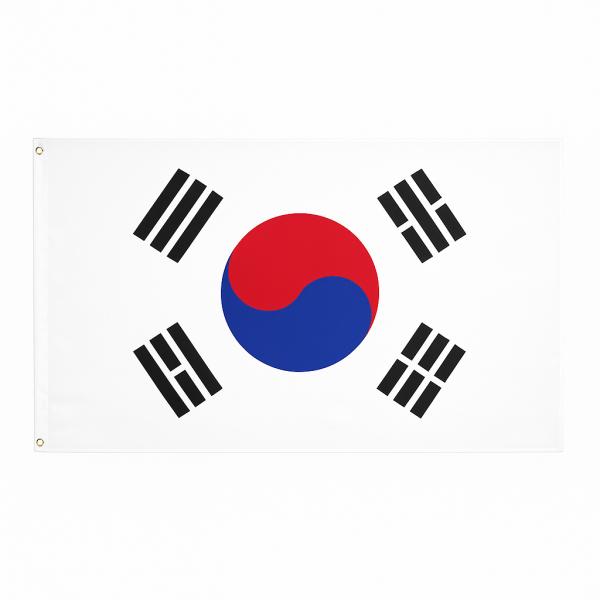 【韓国国旗 太極旗】150cm ×　90cm 長方形　フラッグ　サインバナー 旗 応援・装飾・イベン...