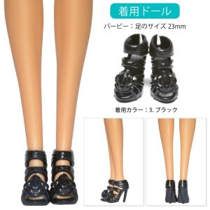 ≪1ペア≫ 靴 花 4カラー サンダル ドール...の詳細画像5