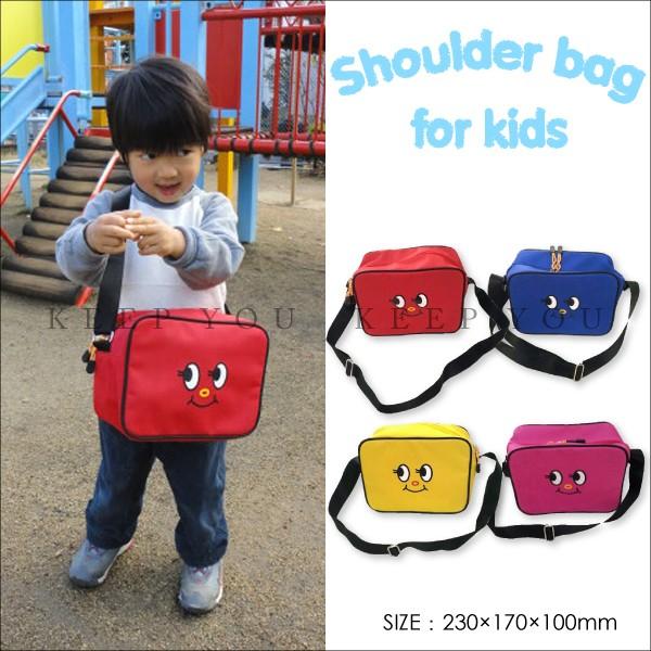 子供用 ショルダー バッグ キッズ 顔柄 通園 通学 バッグ 入園 入学 かばん 鞄 フェイス柄 ス...