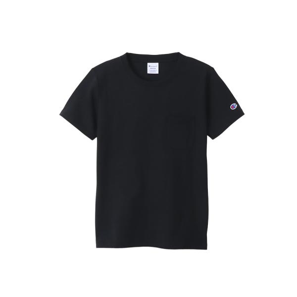 Champion チャンピオン ウィメンズ  女性 ポケットTシャツ 半袖 綿100% COTTON...