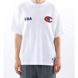 セール 送料無料 Champion チャンピオン アクションスタイル USA C 刺プリント Tシャツ 半袖 綿100% C3-Z304 メンズ｜freedom871