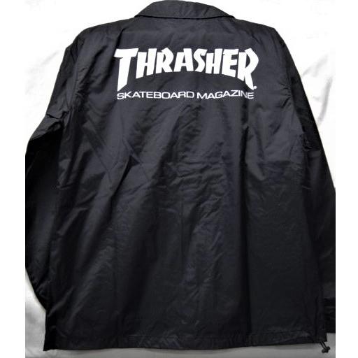 送料無料 セール 15% off THRASHER スラッシャーナイロン コーチジャケット バックプ...