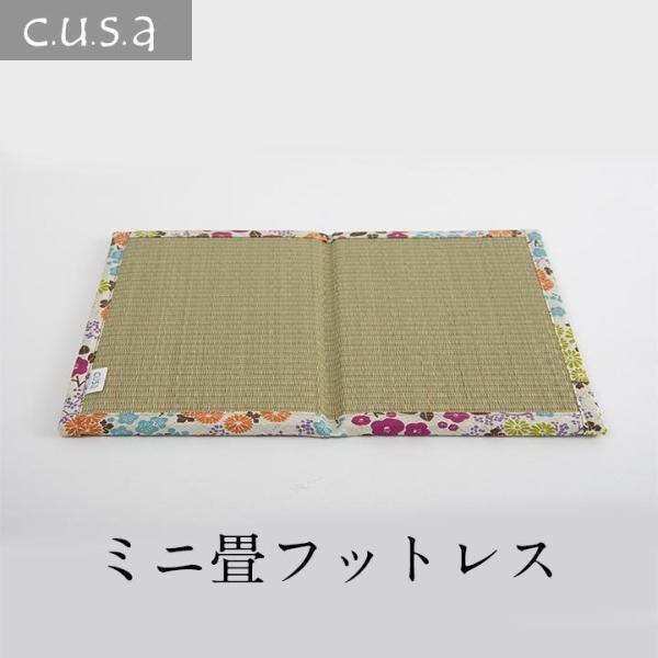 介護 サポート ヘルスケア デスクワーク用 足元クッション い草 約30×42 7713609