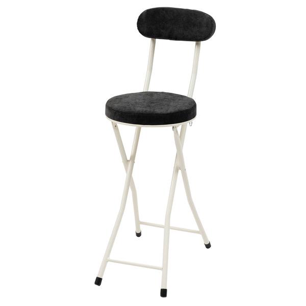 東谷　フォールディング ハイチェア　PC-35SBK　W30×D48.5×H87×SH60(折りたた...