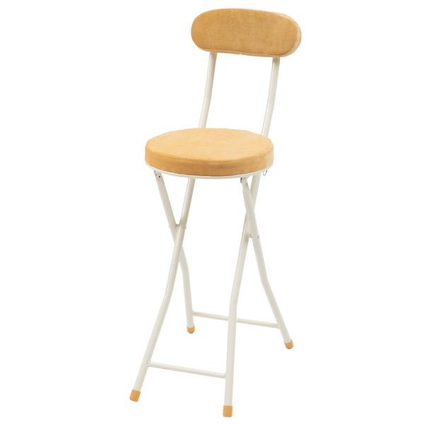 東谷　フォールディング ハイチェア　PC-35YE　W30×D48.5×H87×SH60(折りたたみ...