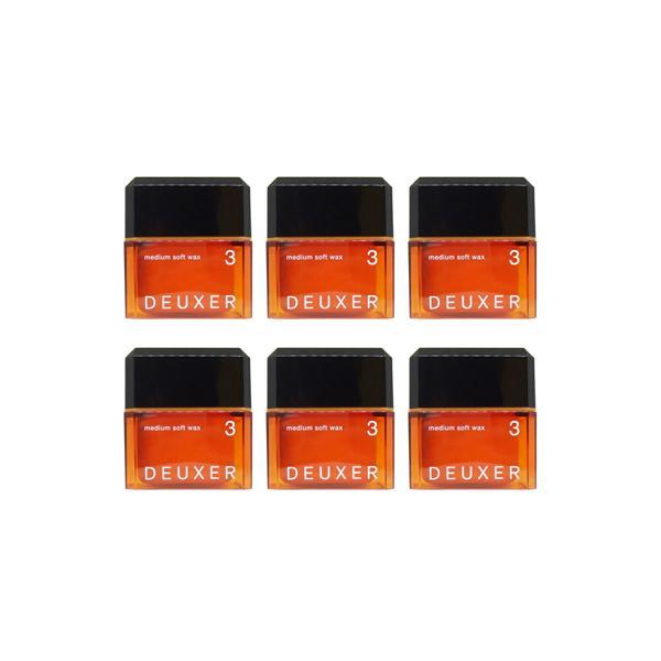 ● 6個セット ナンバースリー デューサー ミディアム ソフト ワックス 3 80g ヘアワックス ...