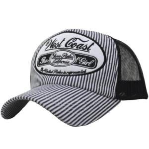 エクサス EXAS メッシュキャップ ヒッコリー ビッグワッペン