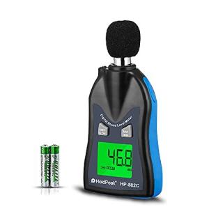 HOLDPEAK デジタル騒音計 882C 高精度ノイズメーター 30~130dBc 騒音測定器 LCDディスプレイ付き C重み付け 小型