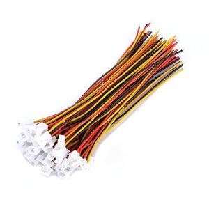 Akozon Micro JST 1.25MM 2ピン/ 3ピンオス＆メスコネクタプラグ付き電線ケーブル20セット/パック