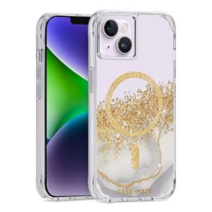 CaseMate Karat Marble MagSafe対応 抗菌 3.0m落下耐衝撃 iPhone 14 Plus