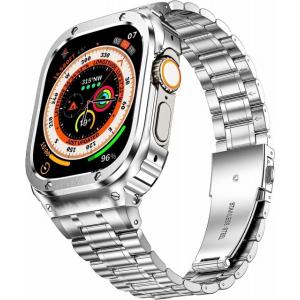 MioHHR Stainless Steel Watch Band with Case  Apple...