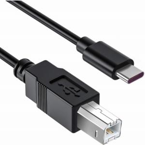 MIDI USB 変換ケーブル Macbook USB 1m USB B to C オスオス 変換ケ...