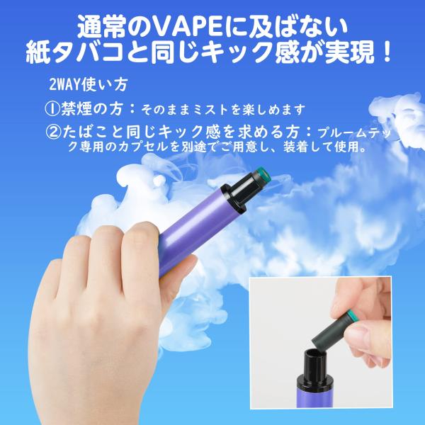 電子タバコ 使い捨て ベイプ VAPE ベイプ 禁煙サポート (パッションフルーツ マンゴー)